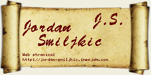 Jordan Smiljkić vizit kartica